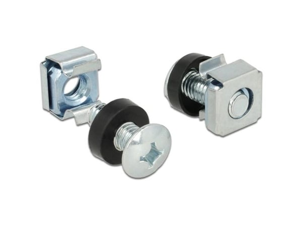 DeLOCK 42420, Ruuvi, Musta, Metallinen, 20 kpl