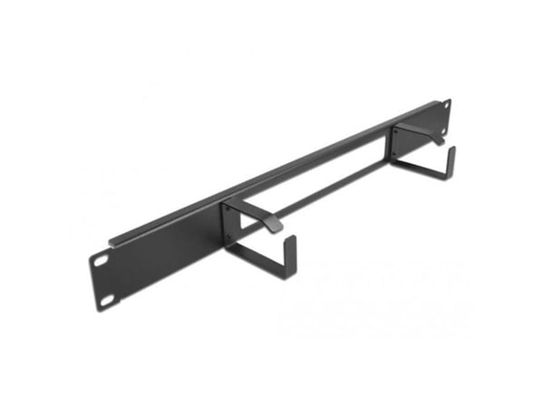DeLOCK 66655, Kabelbakkepanel, Sort, Metall, 1U, 48,3 cm (19"), 77,5 mm