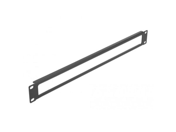 Delock - Rackpanel - with opening - svart - 1U - 19"