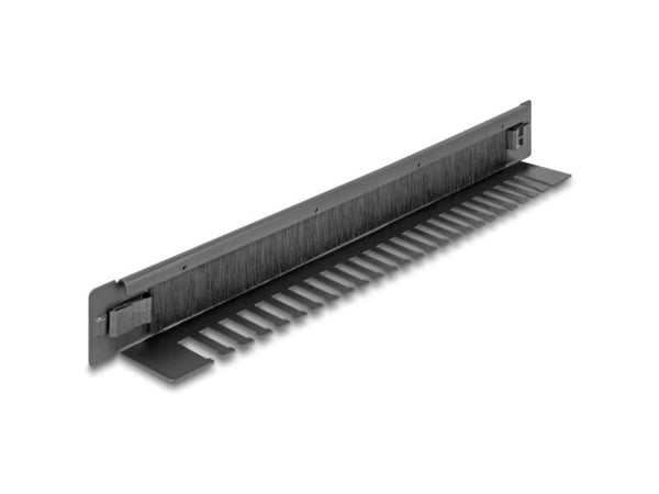 DeLOCK 48,26 cm 19 tommers børstestang med kabelholder verktøyfri 1U