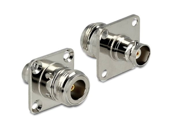 Delock - RF-adapter - N-kontakt hunn til BNC hunn