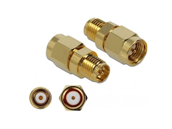 Delock - Antenneadapter - SMA plugg til RP-SMA beholder