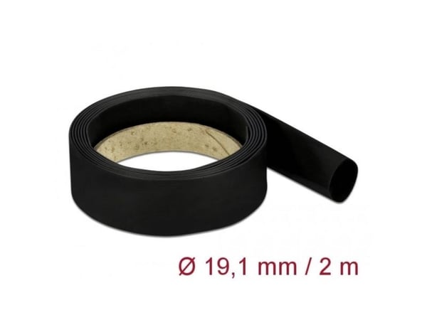 DeLOCK 20669, Kutistesukka, Musta, Polyolefiini, 2 m, 1 kpl, 4:1