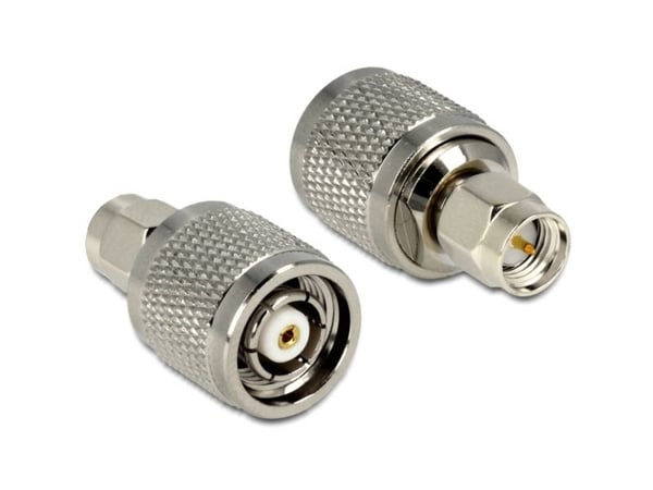 DeLOCK 88853, RP-TNC, SMA, Nikkeli/Kulta, Hopea, 26,7 mm, Muovipussi