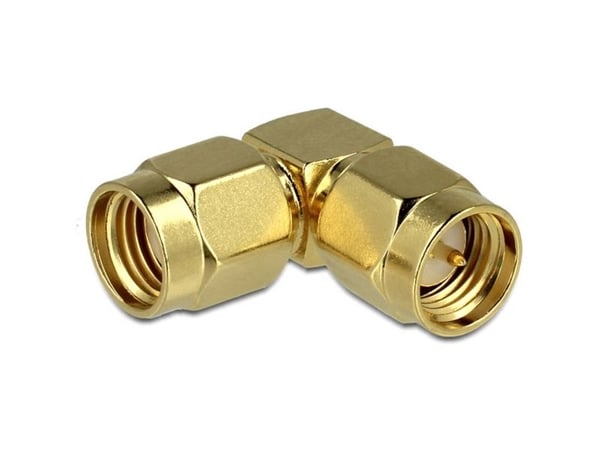 Delock - RF-adapter - SMA hunn til RP-SMA hann - 90°-kontakt