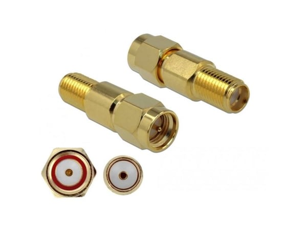 Delock - RF-adapter - SMA hona till SMA hane