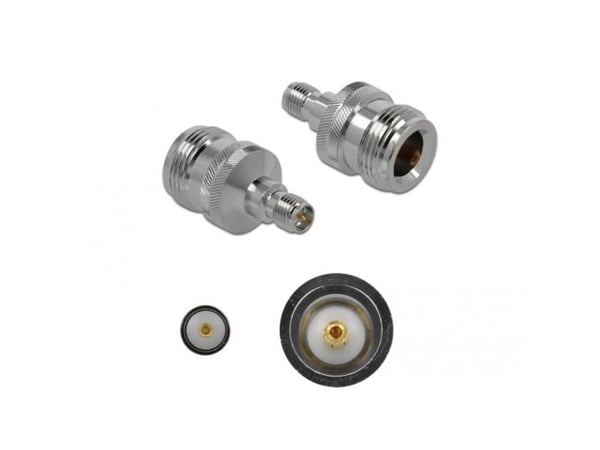 Delock 10 GHz - Antenneadapter - N-kontakt (hunn) til RP-SMA (hunn)