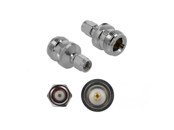 Delock - Antenneadapter - N-kontakt beholder til RP-SMA plugg