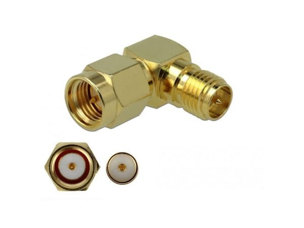 Delock - Antenneadapter - RP-SMA (hann) til RP-SMA (hunn)