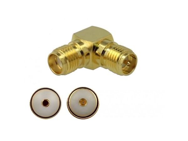 Delock - RF-adapter - RP-SMA hunn vinklet til SMA hunn