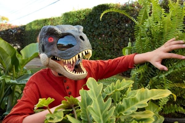 Jurassic World Rage ''N Roar Tyrannosaurus rex Mask, 6 år, Flerfarget, Plast