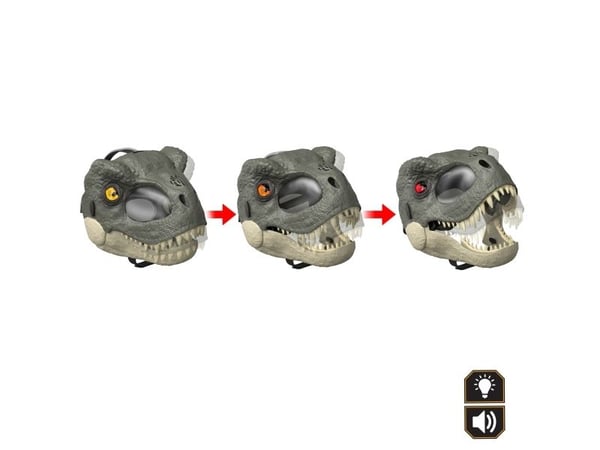 Jurassic World Rage ''N Roar Tyrannosaurus rex Mask, 6 år, Flerfarget, Plast