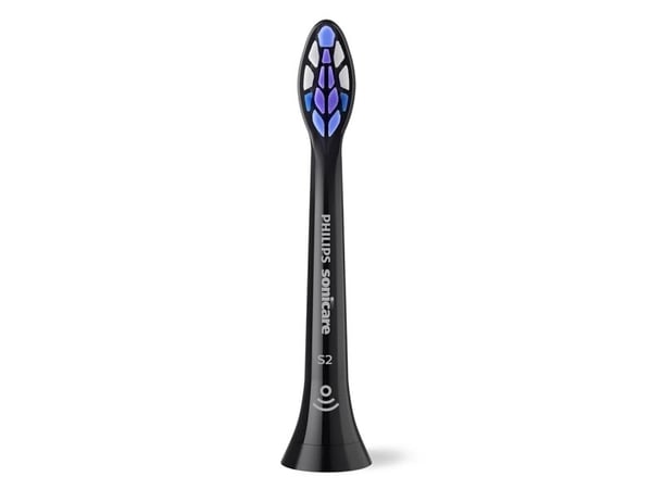 Philips Sonicare S2 Sensitive HX6054 - Utskiftningsbørstehode - for tannbørste - svart (en pakke 4)