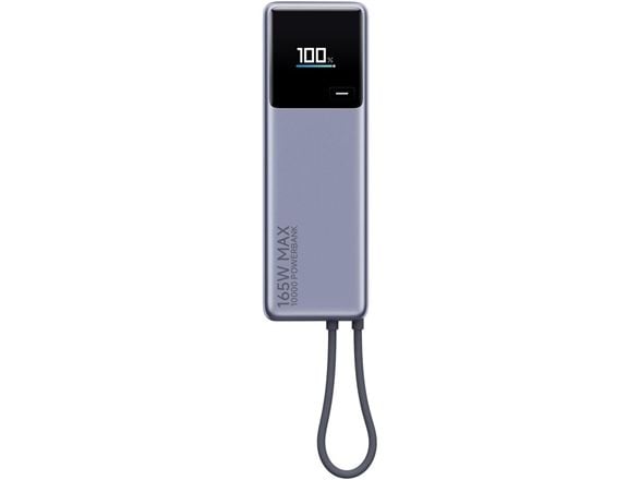 Xiaomi 165W Power Bank (integrert kabel) | 10000mAh | USB-C | Grå