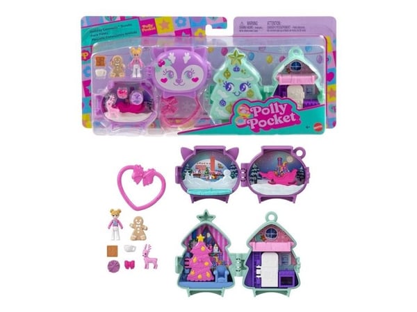 Polly Pocket Christmas compact 2-pakning