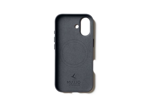 Mujjo Nahkakotelo - Nahkakotelo iPhone 17:lle yhteensopiva MagSafe (basaltti) kanssa