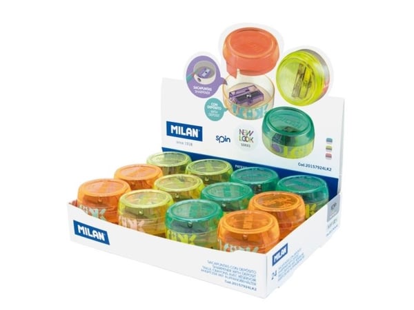 Sharpener Spin New Look (24stk) MILAN EDUKAMP