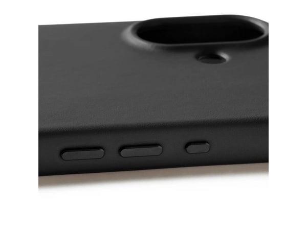 Mujjo Nahkakotelo - Nahkakotelo iPhone 17:lle yhteensopiva MagSafen kanssa (musta)