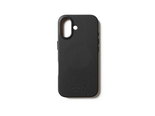 Mujjo Nahkakotelo - Nahkakotelo iPhone 17:lle yhteensopiva MagSafen kanssa (musta)