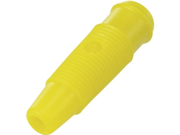 TRU COMPONENTS TC-R8-107 laboratorietilkobling tilkobling, rett pinne, stift-diameter 4 mm gul, 1 stk