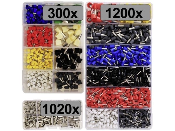 TRU COMPONENTS TC-13377612 Kaapelikengänvalikoima 2520kpl