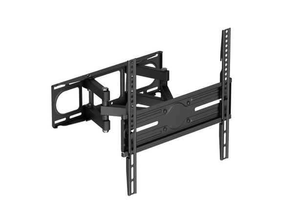 DELTACO - Monteringssett (veggmontering) - full bevegelse - for buet / flatt panel - 3-veis, helning, sving, opptil 40 kg - svart - skjermstørrelse...