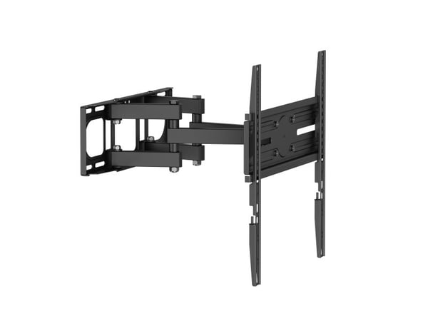 DELTACO - Monteringssett (veggmontering) - full bevegelse - for buet / flatt panel - 3-veis, helning, sving, opptil 40 kg - svart - skjermstørrelse...