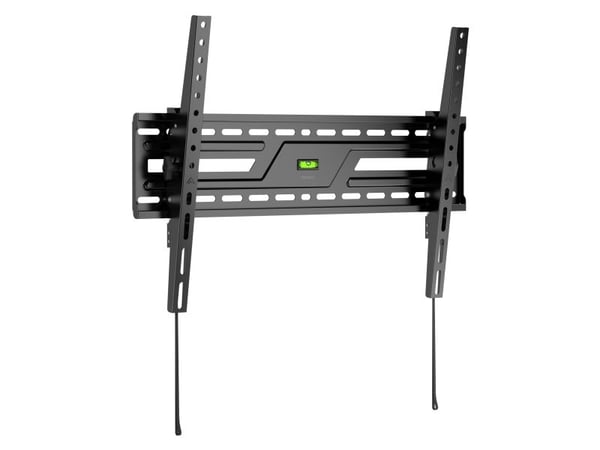 DELTACO - Monteringssett (veggmontering) - robust - for buet / flatt panel - tilt, opptil 75 kg - svart - skjermstørrelse: 37"-86"