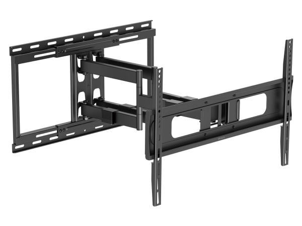 DELTACO Office - Monteringssett (veggmontering) - full bevegelse - for LCD TV / kurvet LCD TV - tungt belastet, 80 kg - svart - skjermstørrelse: 37...