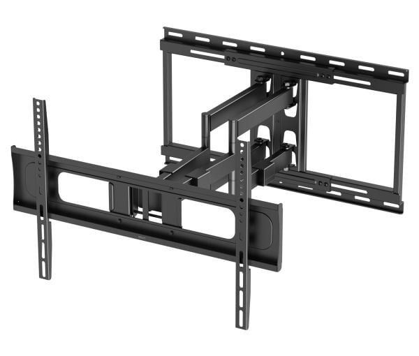 DELTACO Office - Monteringssett (veggmontering) - full bevegelse - for LCD TV / kurvet LCD TV - tungt belastet, 80 kg - svart - skjermstørrelse: 37...