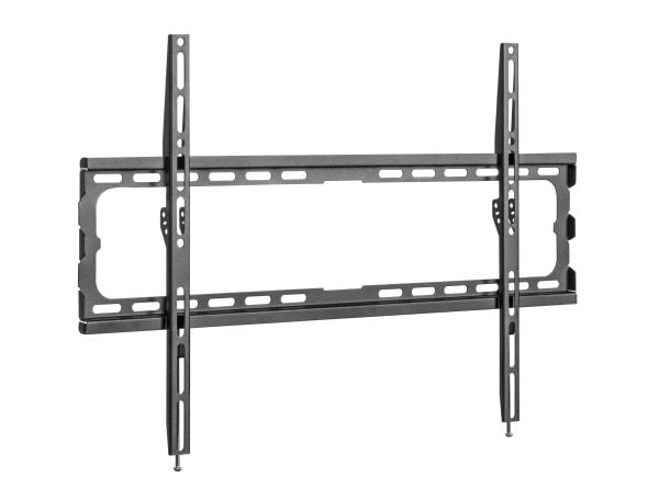DELTACO - Monteringssett (veggmontering) - fast - for flatpanel - opptil 45 kg - svart - skjermstørrelse: 37"-80"