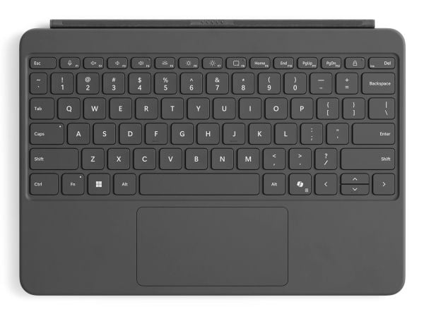 Microsoft Surface Pro 12-inch Keyboard, QWERTY, Kosketuslevy, Mekaaninen, Microsoft, musta, Alcantara