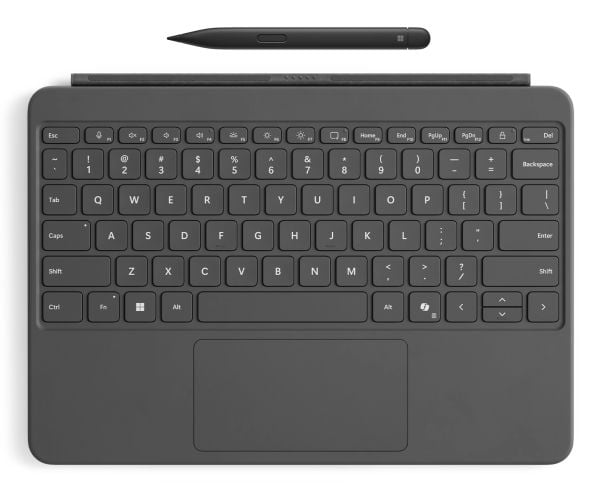 Microsoft Surface Pro Keyboard - 12-inch - tastatur - full size - med styreplate, akselerometer - bakbelysning - magnetisk dokkingstasjon - skiferg...