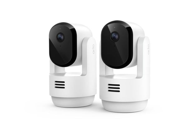 Arlo Essential 3 - Nettverksovervåkingskamera - PTZ - innendørs - farge (Dag og natt) - 3 MP - 2304 x 1296 - lyd - trådløs - Wi-Fi (en pakke 2)