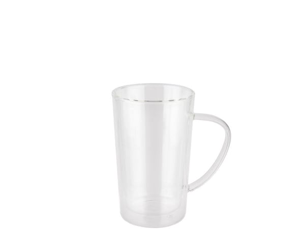 GEFU MIRA, Single/enkelt, 0,235 l, Sort, Gjennomsiktig, Glass, Silikon, Rustfritt stål, Kopp, Te