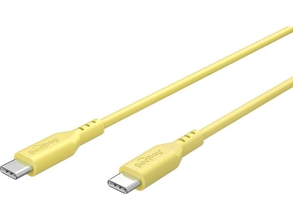 Goobay 77742, 1,5 m, USB C, USB C, USB 2.0, 0,48 Gbit/sek, gul