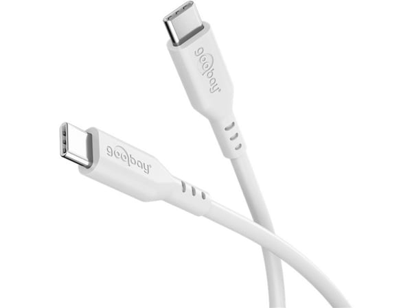Goobay 77743, 1,5 m, USB C, USB C, USB 2.0, 0,48 Gbit/s, valkoinen