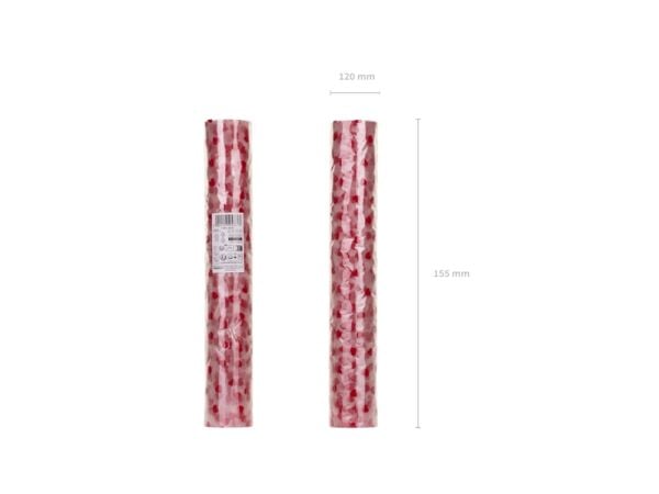 PartyDeco BD3-007, Rektangulær, Rød, 360 mm, 9000 mm, 120 mm, 120 mm