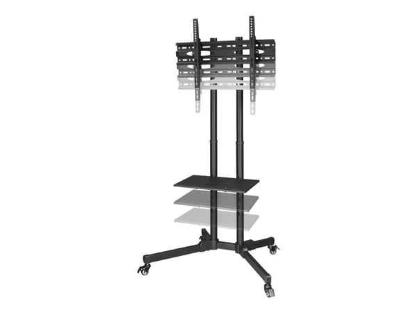 Hama - Vogn - for LCD-skjerm - stål - svart - skjermstørrelse: 32"-75"