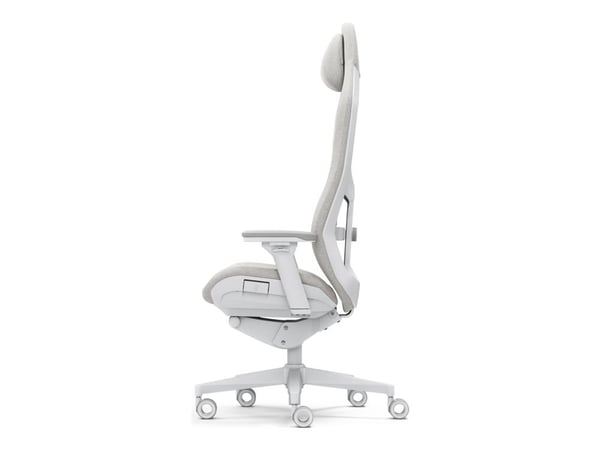 Fractal Design Refine - Spelstol - ergonomisk - fällbar - armstöd - T-formad - lutning - glasfiberförstärkt polypropylen/polyamid - ljust