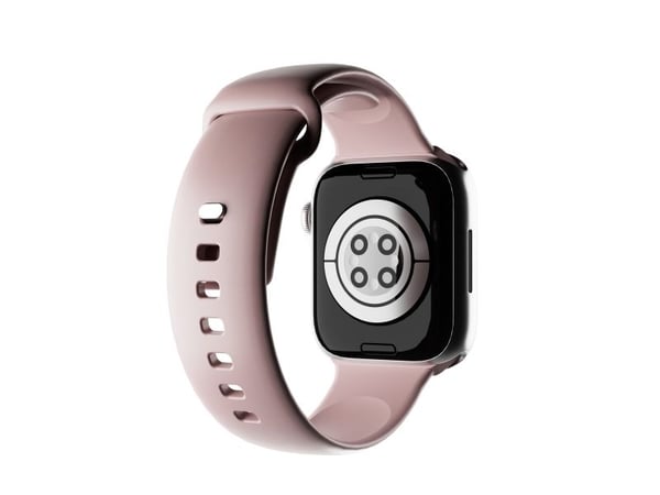 PURO ICON - Elastinen hihna Apple Watchille 38/40/41 mm (S/M &amp; M/L) (Dusty Pink)