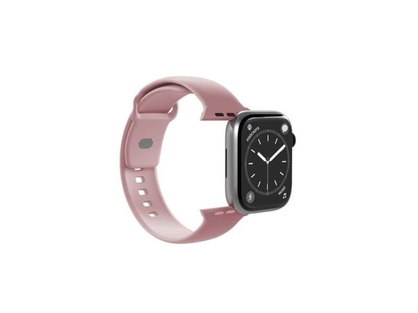 PURO ICON - Elastinen hihna Apple Watchille 38/40/41 mm (S/M &amp; M/L) (Dusty Pink)