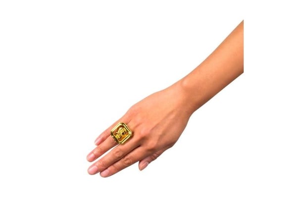 Boland 00642, Fancy kjole ring, Voksen, Alle kjønn, Strykejern, Gull, 85 g