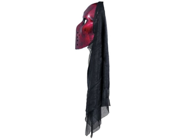 Rød hockeymaske