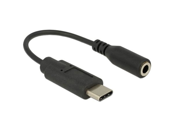 Delock - Lyd-sovitin - USB-C (han) til stereo mini-jackstik (hun) - USB 2.0 - 14 cm - lajittelu