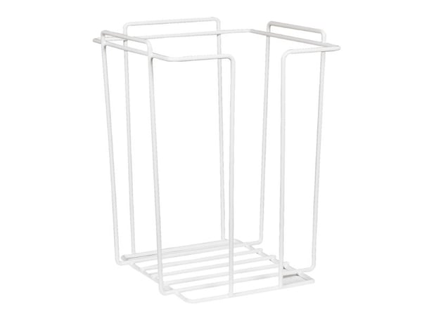 Vaskeklutstativ, ABENA, 23x23x13,5 cm, hvit, metall, holder for skumvaskekluter