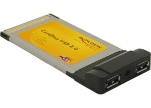 Delock - USB-sovitin - CardBus - USB 2.0 x 2