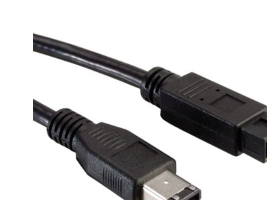 VALUE 1.8m EEE1394b, Hankjønn/hankjønn, Sort, 400 Mbit/s, 1,8 m, 1,8 mm