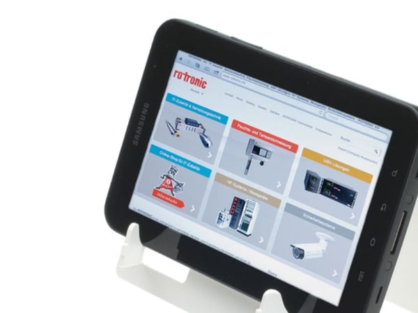 VALUE Desktop Stand for Tablet PC, E-book white