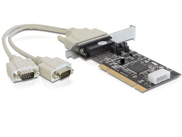 DeLOCK PCI Card to 2x Serial, PCI, Seriell, RS-232, Sort, PC, Oxford OXuPCI952